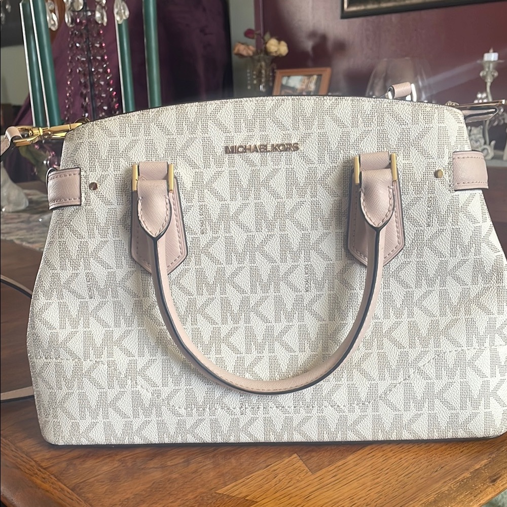 Michael Kors Cream and Tan Women's Bag